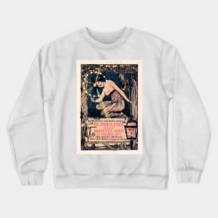 Incandescenza Brevetto Auer Italian Electric Company Vintage Advertisement Crewneck Sweatshirt